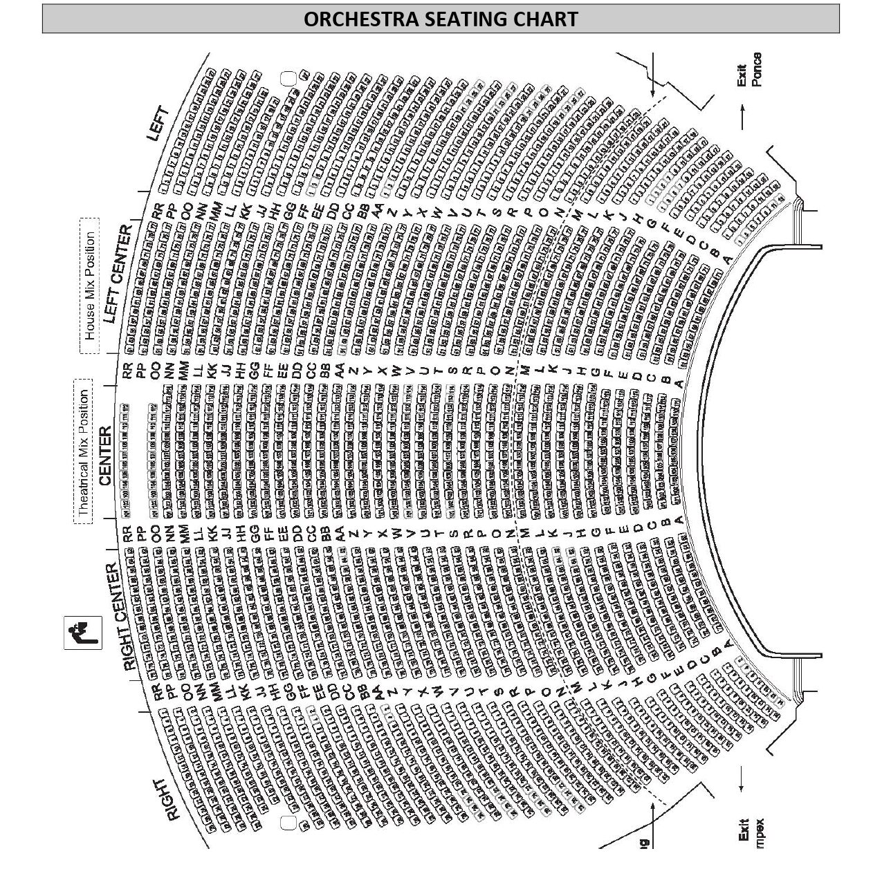 fox theatre seating chart view from my seat