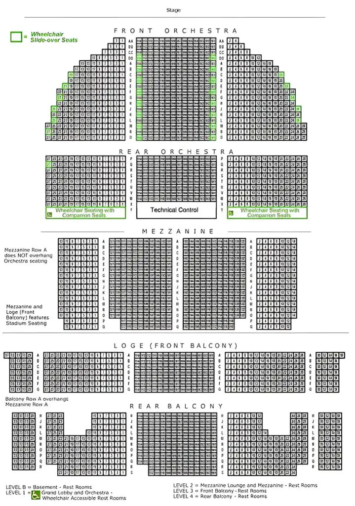kings theatre seating chart